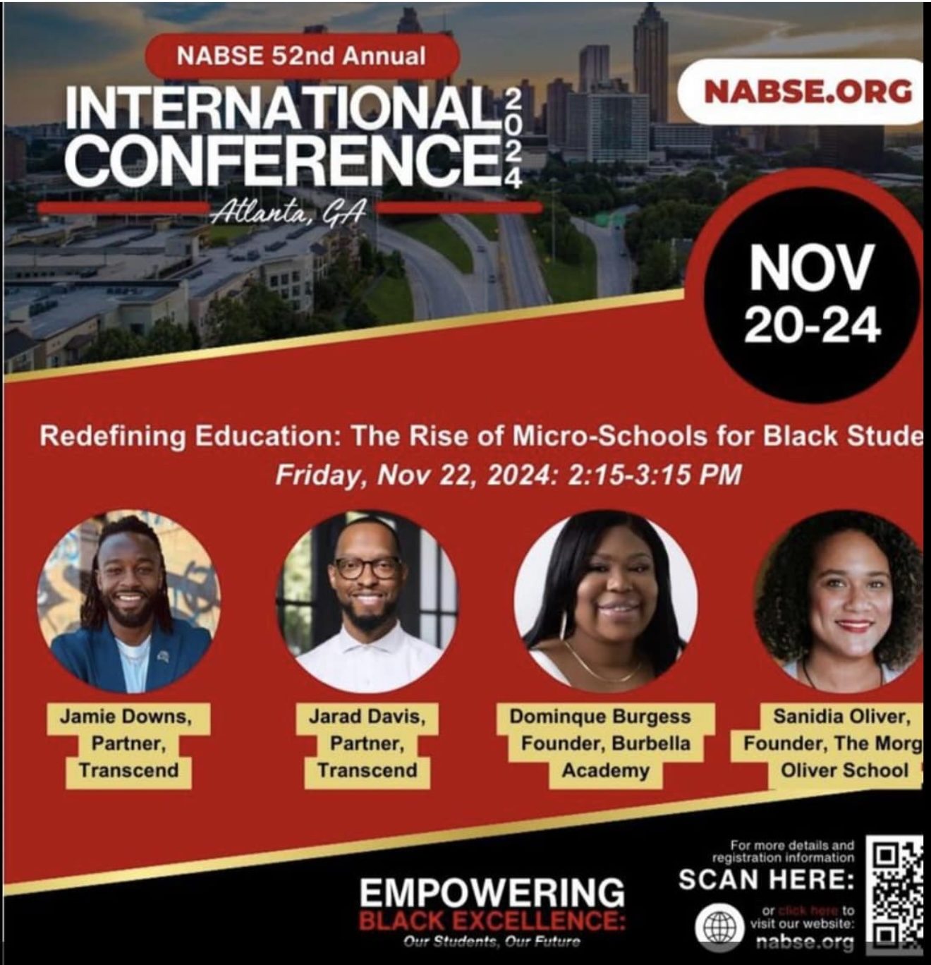 Dominque Burgess featured as a panelist at the NABSE 52nd Annual International Conference